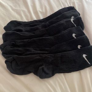Nike black tube socks pack of three